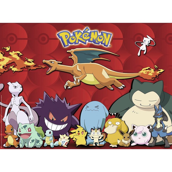 Puzzle  Ravensburger-10934 Pièces XXL - Pokemon