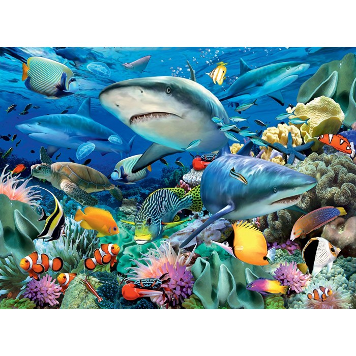 Puzzle  Ravensburger-10951 Pièces XXL - Requin