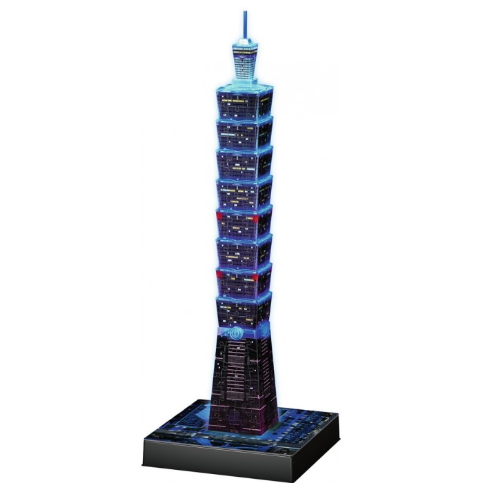 Ravensburger-11149 Puzzle 3D Night Edition - Taipei