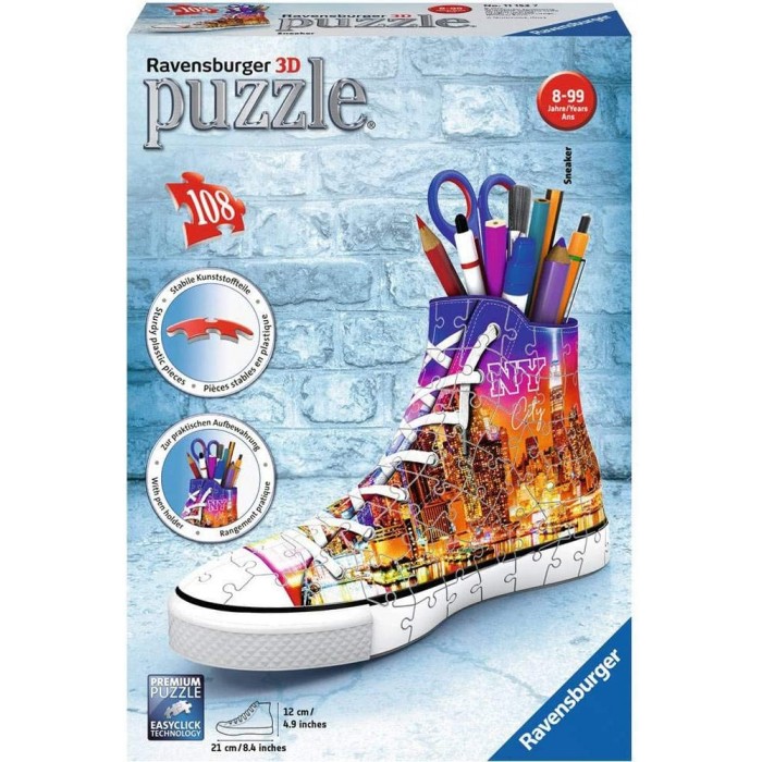  Ravensburger-11152 Puzzle 3D - Sneaker - Skyline