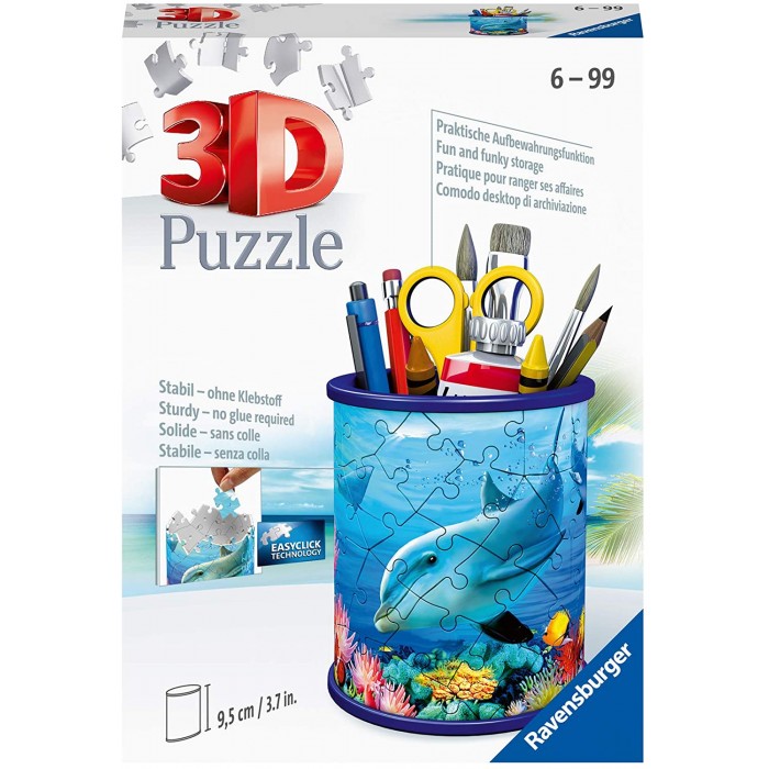 Puzzle 3D - Pot à Crayons - Monde Sous-marin