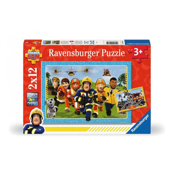 Ravensburger-12001031 2 Puzzles - Les Sauveteurs Arrivent