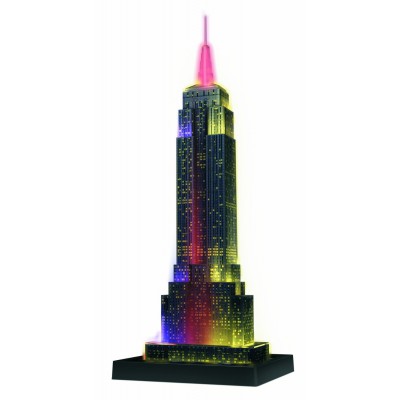 Ravensburger-12566 Puzzle 3D avec LED - Empire State Building by Night