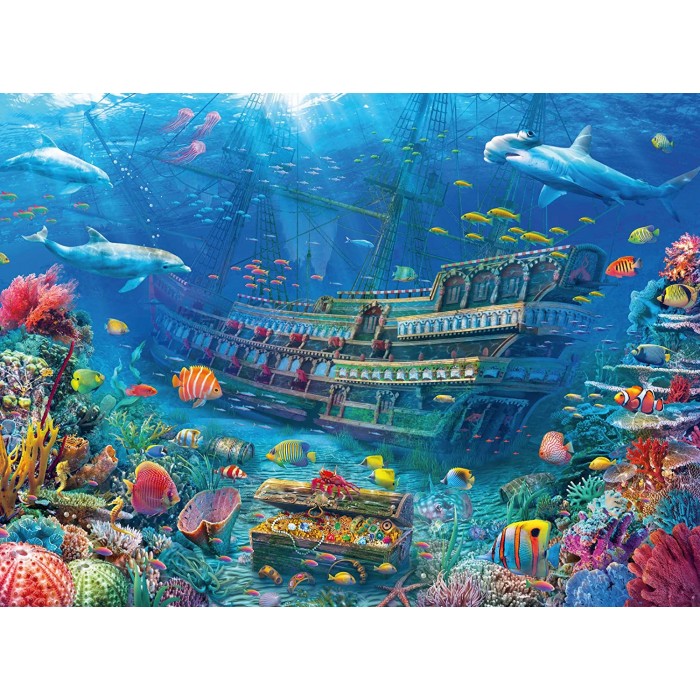 Puzzle  Ravensburger-12944 Pièces XXL - Ship Wreck