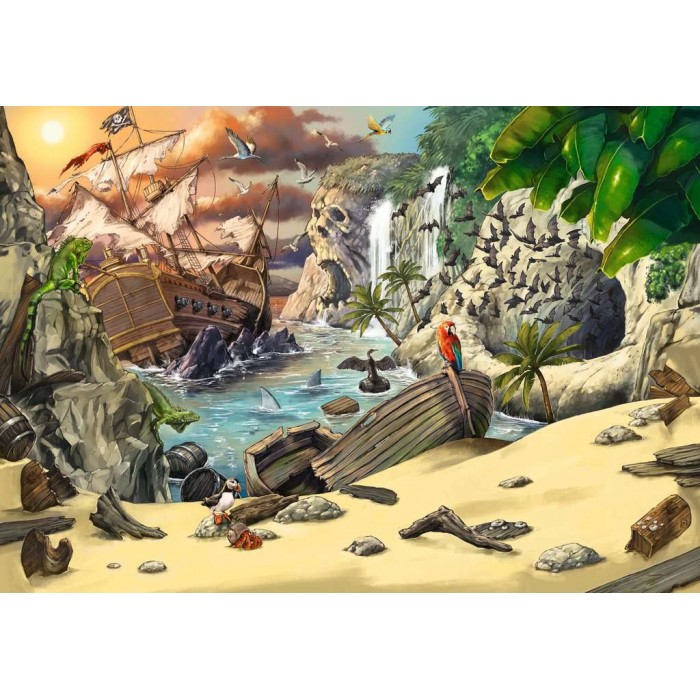 Ravensburger-12956 Escape Puzzle Kids - L'aventure des Pirates