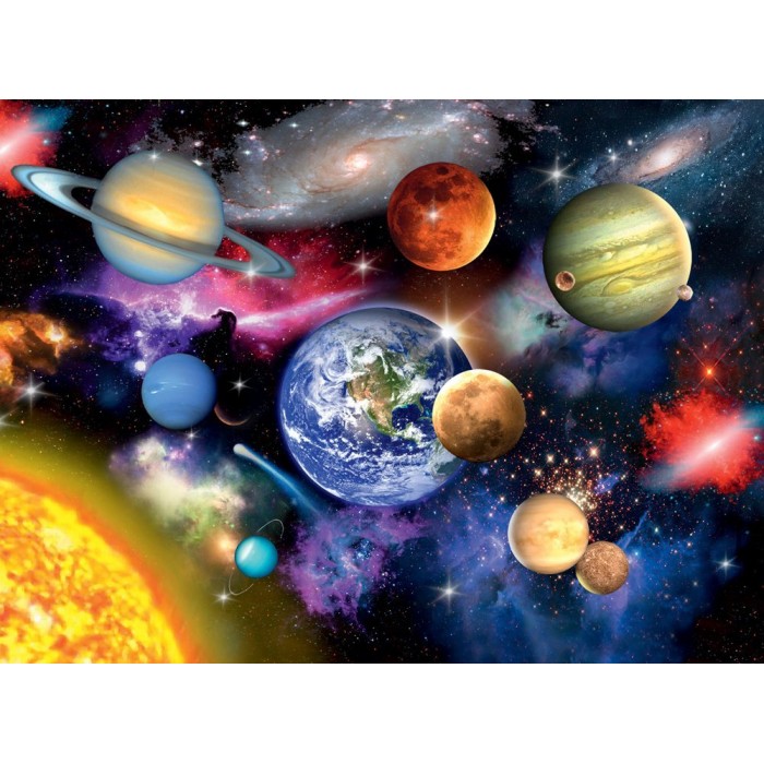 Puzzle  Ravensburger-13226 Pièces XXL - Système Solaire