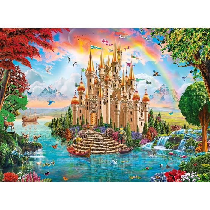 Puzzle Ravensburger-13285 Pièces XXL - Château de Conte de Fées