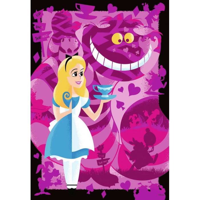 Puzzle Ravensburger-13374 Disney 100 ans - Alice