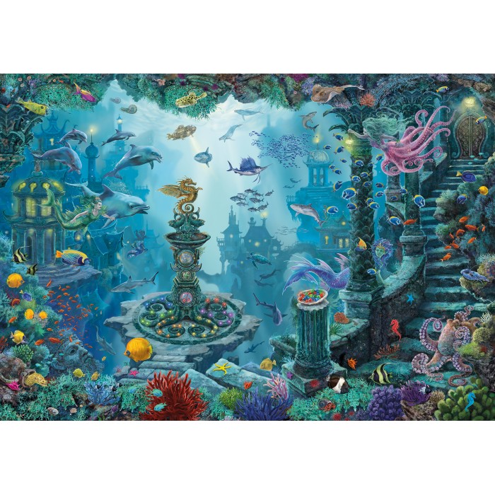  Ravensburger-13394 Exit Puzzle - Dans le Royaume Sous-Marin