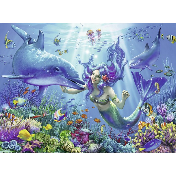  Ravensburger-13678 Puzzle Phosphorescent - Paradis Sous-marin