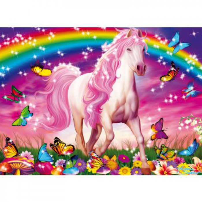 Puzzle Ravensburger-13927 Pièces Pailletées - Rêve de cheval