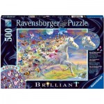  Ravensburger-15046 Puzzle Brillant - Licorne Papillon
