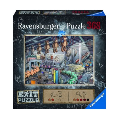 Ravensburger-16484 Exit Puzzle - Dans l'Usine de Jouets