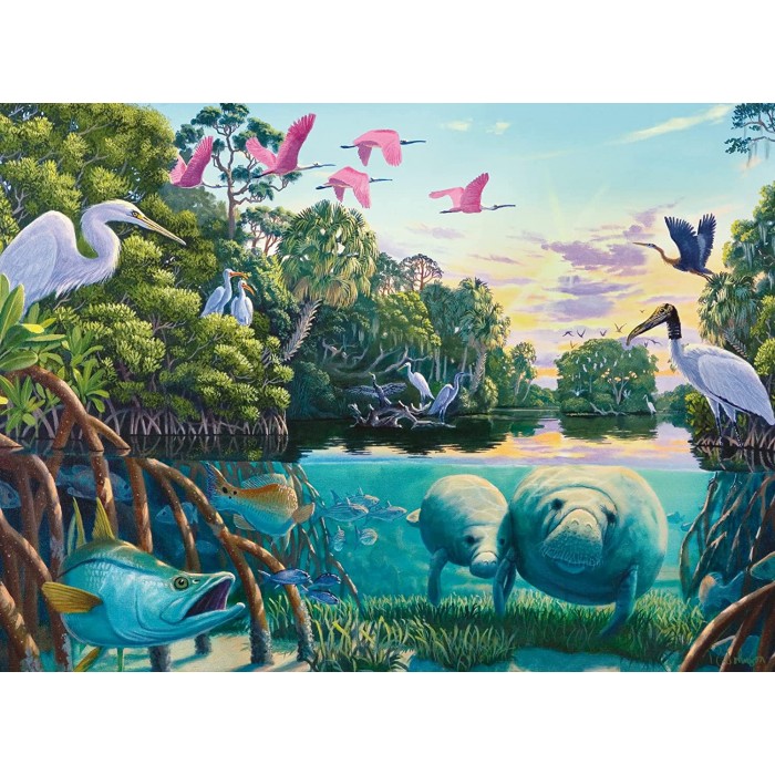 Puzzle  Ravensburger-16943 Manati Moments