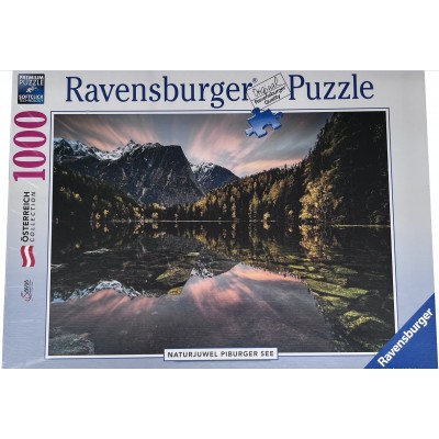 Puzzle Ravensburger-17326 Naturjuwel Piburger See