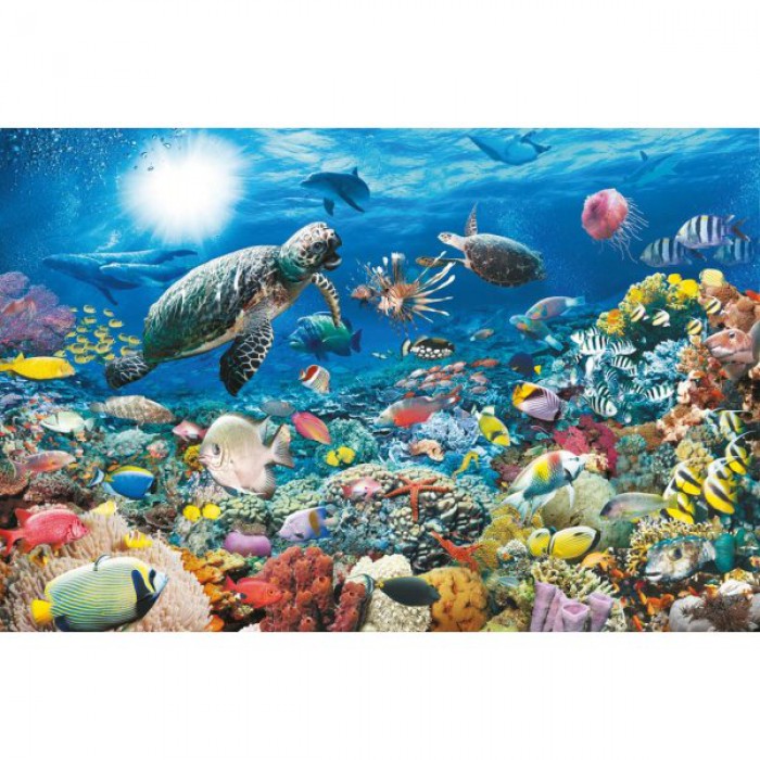 Puzzle  Ravensburger-17426 Sous la Mer