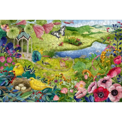 Ravensburger-17513 Puzzle en Bois - Jardin