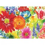 Puzzle  Ravensburger-19729 Fleurs Abondantes