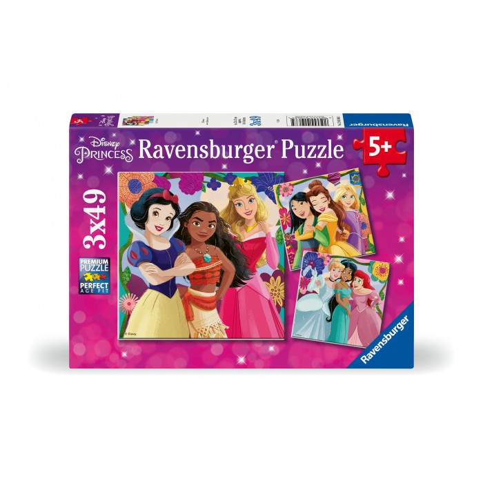   3 Puzzles - Girl Power - Princesses Disney