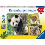   3 Puzzles - Panda, Tigre et Lion