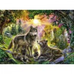 Puzzle   Famille de Loups