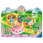   Puzzle Cadre - Princesse dans le Jardin du Château