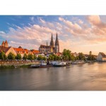 Puzzle   Regensburg, Blick auf die Altstadt