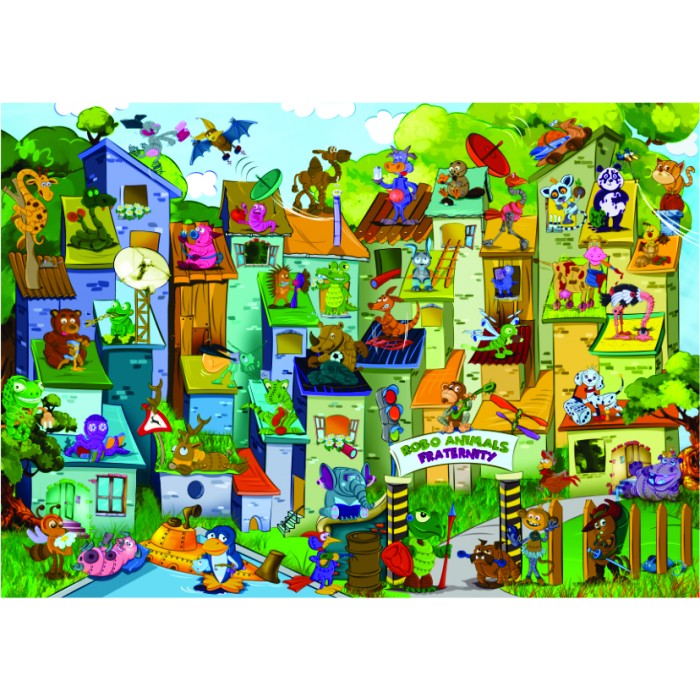 Puzzle  Roovi-79428 Robo Animals