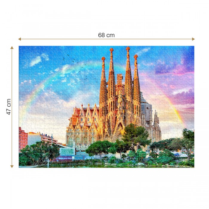 Puzzle  Roovi-79862 Sagrada Familia, Barcelone, Espagne