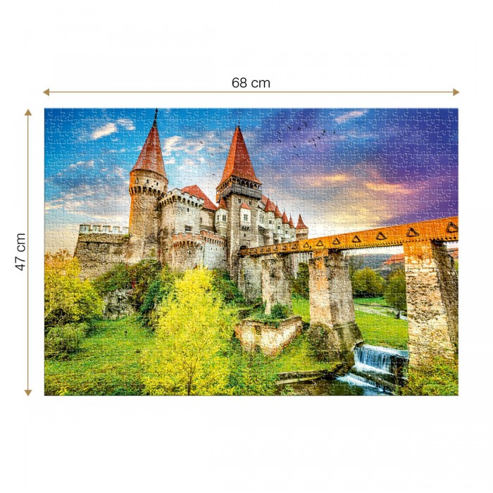 Puzzle  Roovi-79923 Château de Corvin - Le Plus Grand Château Gothique d'Europe