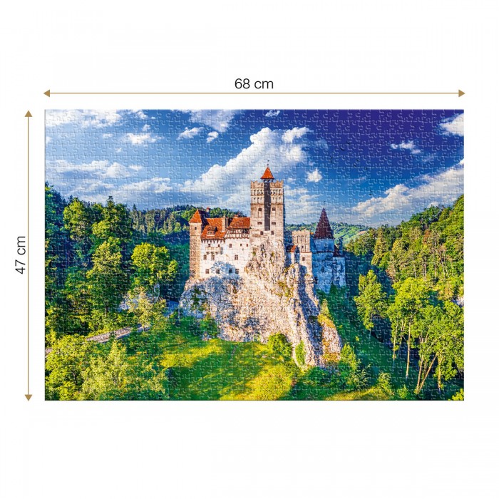 Puzzle  Roovi-80059 Château de Bran ou Château de Dracula en Transylvanie