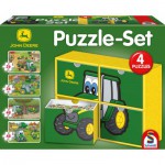   4 Puzzles - Tracteurs John Deere