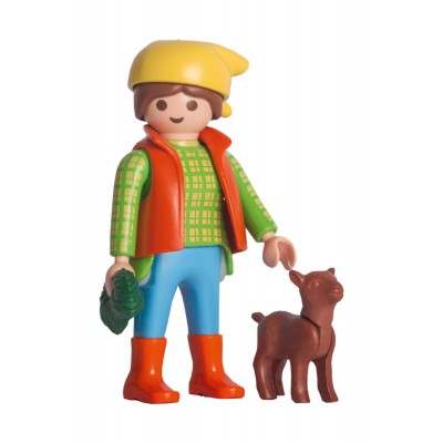 Puzzle Schmidt-Spiele-56163 Playmobil, La Ferme avec une Figurine Playmobil