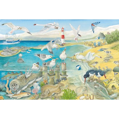 Puzzle Schmidt-Spiele-56248 Animaux au bord de la mer