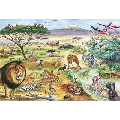 Puzzle Schmidt-Spiele-56292 Tiere in Ostafrika (en Allemand)