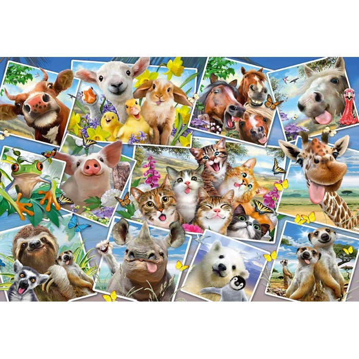 Puzzle  Schmidt-Spiele-56294 Selfies Animaux