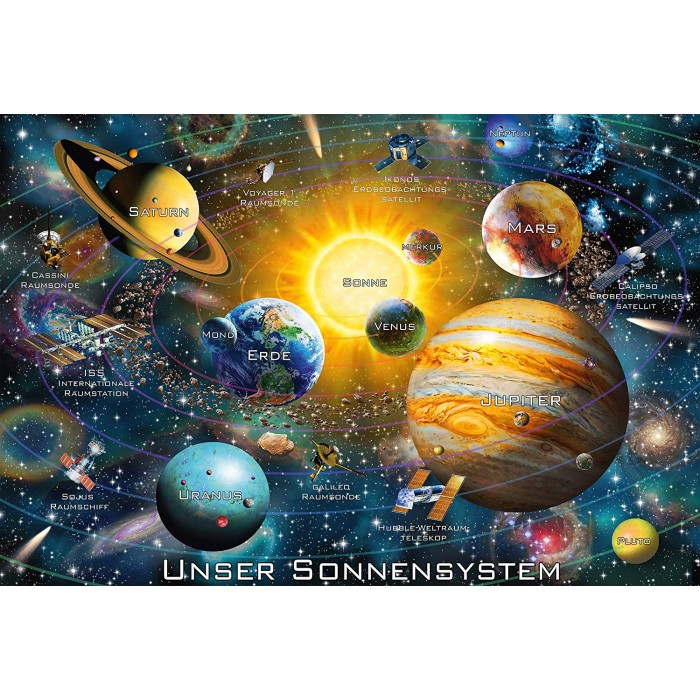 Puzzle  Schmidt-Spiele-56308 Unser Sonnensystem (en Allemand)