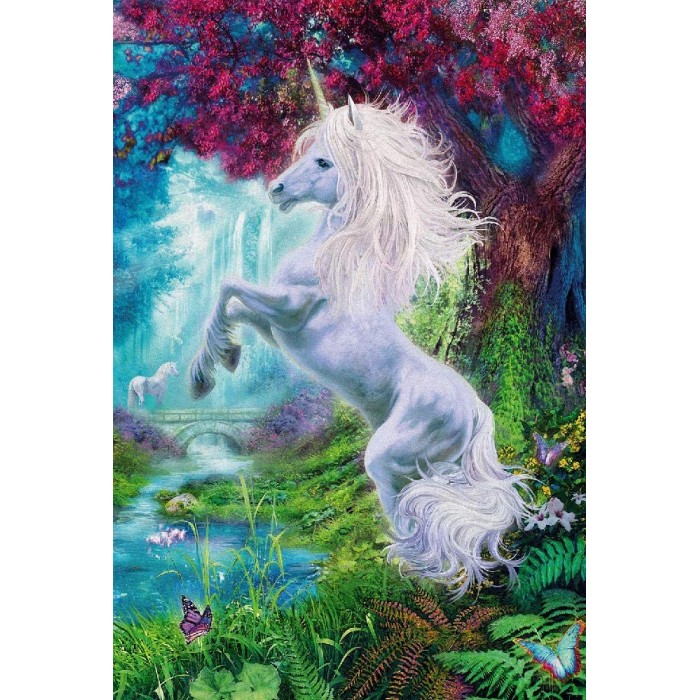 Puzzle  Schmidt-Spiele-56310 Licorne dans le Jardin Enchanté