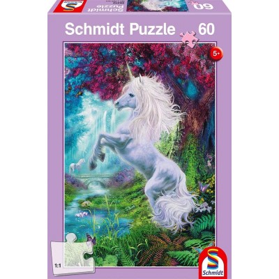 Puzzle Schmidt-Spiele-56310 Licorne dans le Jardin Enchanté