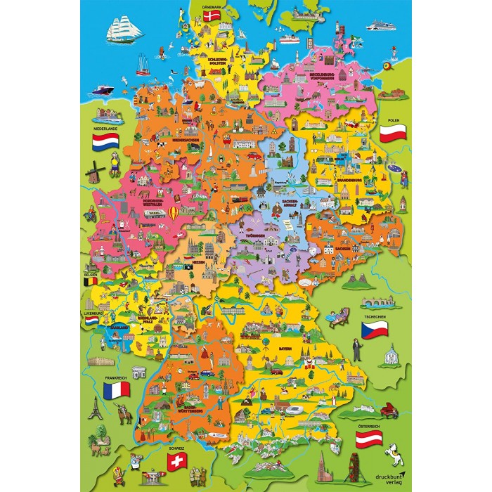 Carte de l'Allemagne avec Images