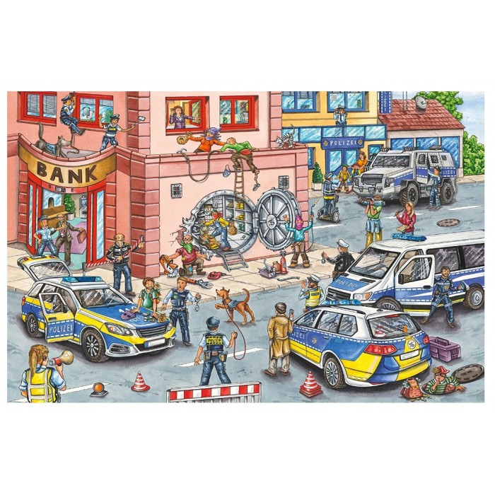 Puzzle  Schmidt-Spiele-56450 Opération de Police