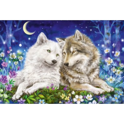 Puzzle Schmidt-Spiele-56469 Amitié entre Loups