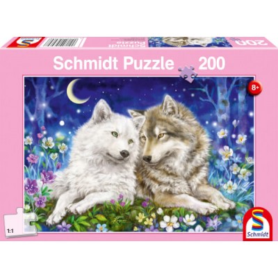 Puzzle Schmidt-Spiele-56469 Amitié entre Loups