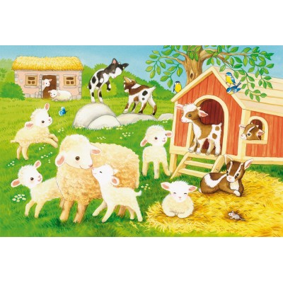 Schmidt-Spiele-56518 3 Puzzles - Mes Amis de la Ferme