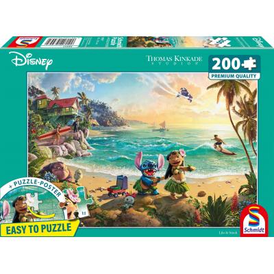 Puzzle Schmidt-Spiele-56557 Disney - Lilo & Stitch - Eco-Friendly