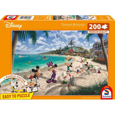 Puzzle Schmidt-Spiele-56559 Disney - Mickey & Minnie en Floride - Eco-Friendly