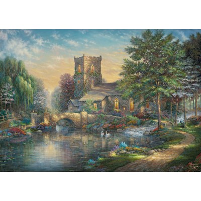 Puzzle Schmidt-Spiele-57367 Chapelle de Willow Wood