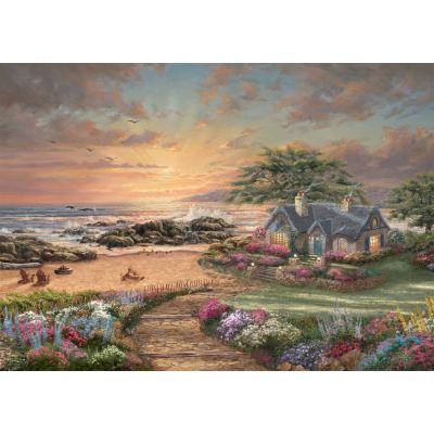 Puzzle Schmidt-Spiele-57368 Cottage au Bord de la Mer