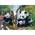 Puzzle  Schmidt-Spiele-57380 Famille de Pandas