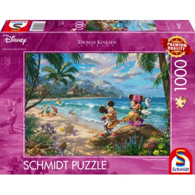 Puzzle Schmidt-Spiele-57528 Mickey et Minnie sur Hawaii